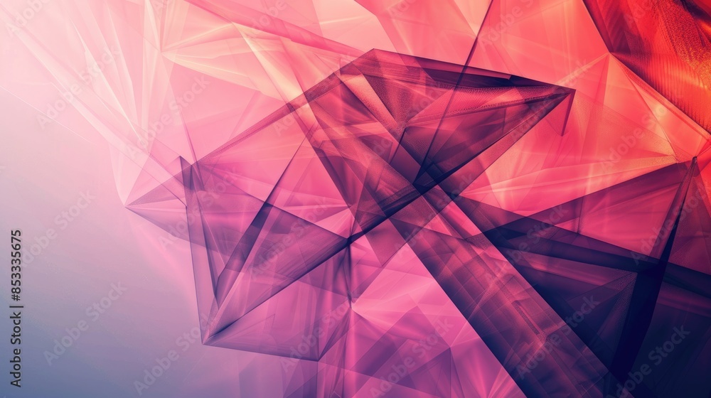 Aufkleber a pink and purple abstract background with a geometric pattern. aig51a.