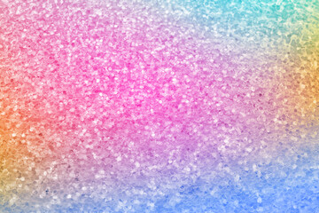 Fototapeta premium Bright colorful sparkling glitter, closeup. Background for party invitations or holiday cards