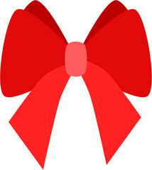 Red ribbons with bows