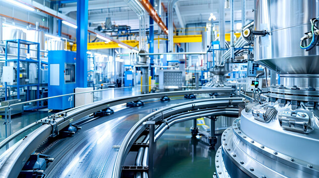 Well-maintained factory interior with high-quality equipment, orderly