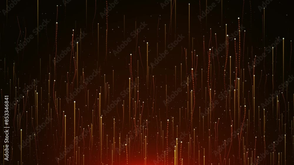 Poster deep cyber stage waves cyberspace rising particles big data, wireless flow. data portal, data system