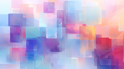 Bright Abstract Rectangles Art