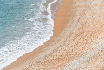 high angle view from the beach