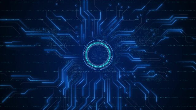 AI artificial intelligence data mining circuit board electronic deep learning Computer chip technology. Futuristic cyber innovation automation brain. cyber innovation cyberpunk cyberspace. Innovative