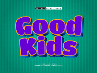 good kids editable text effect in kids and funny text style