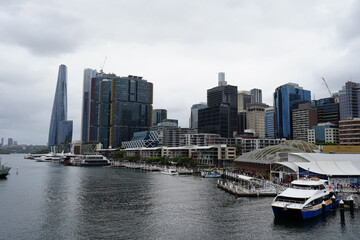 Obraz premium Sydney CBD and Barangaroo as seen from Darling Harbour, Sydney