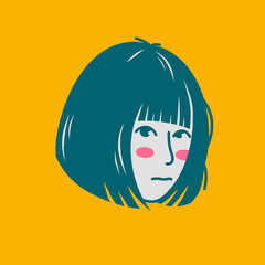 Character design avatar flat minimalist 1