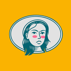 Character design avatar flat minimalist 6