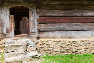 Europe, Romania, Transylvania, Sibiu. ASTRA National Museum ethnographic Complex. Open-air museum, exhibiting folk costumes, embroideries and ceramics, historical buildings..