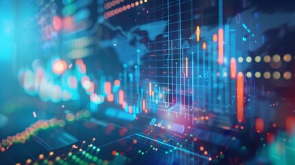 Fototapeta premium Financial Graphs and Data Visualization