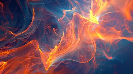 Fototapeta premium Energetic Abstract Flames