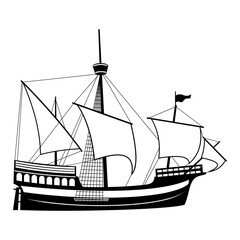Ancient Ship Caravel