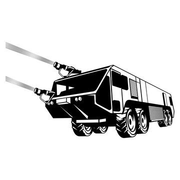 ARFF Truck Airport Crash Truck Shooting Water