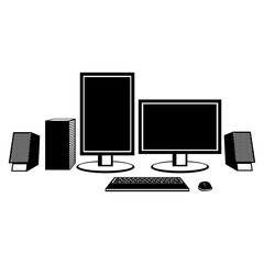 Fototapeta premium Computer Engineer Workstation