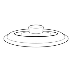 Cooking Pot Cover Outline