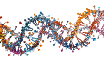 Structure DNA on white background