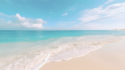 Fototapeta premium White sand beaches watercolor style