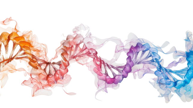 Structure DNA on white background