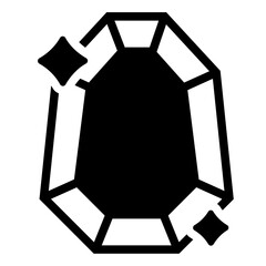 Gemstone precious stone diamond icon