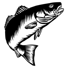 Fishing Logo Red Drum