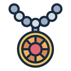 Medallion necklace icon