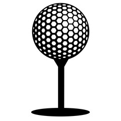 Golf Ball On Tee
