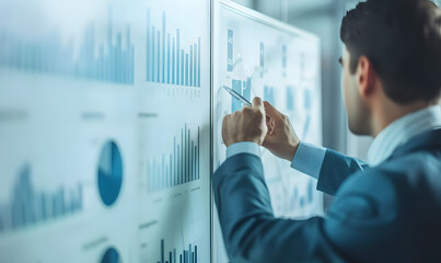 happy and excited businessmen investing