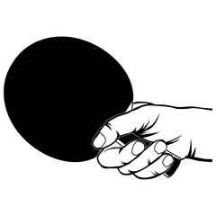 Hand Holding Ping Pong Racket Ping Pong Table Tennis Ping Pong
