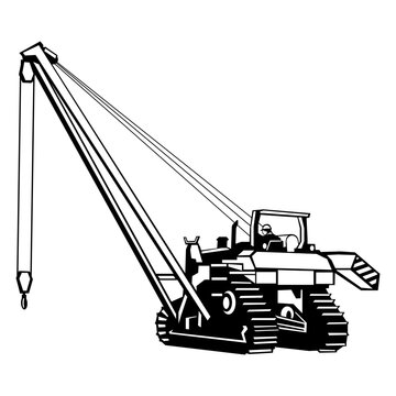 Heavy Equipment Pipelayer with Operator
