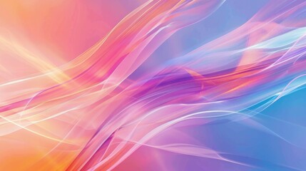 Obraz premium Colorful abstract background with wavy lines in shades of pink, blue and orange for beauty and art design