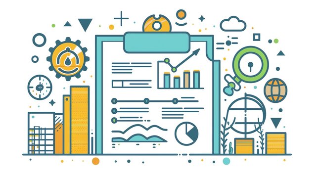 Elegant tax document icon with financial symbols and modern design, highlighting tax planning