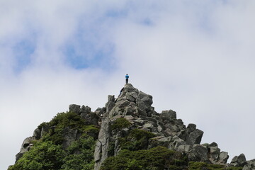 木曽駒ケ岳の風景。乗越浄土からの眺望。