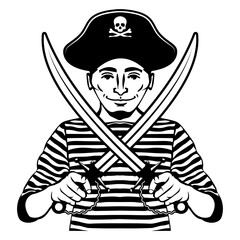 Obraz premium Pirate Captain