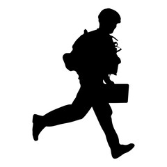 Running Soldier Marine