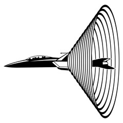 Sonic Boom Jet Fighter Airplane Sonic Boom