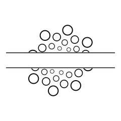 Split Monogram Bubbles Logo  Decorative  Logo Split Monogram Split Monogram