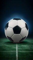 Fototapeta premium 3d soccer ball vector illustration