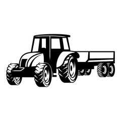 Fototapeta premium Tractor and Trailer