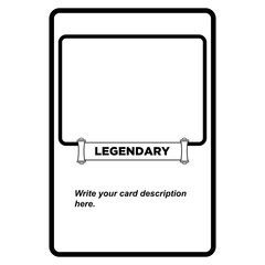 Trading Card Template  Trading Card Game Card Trading Card