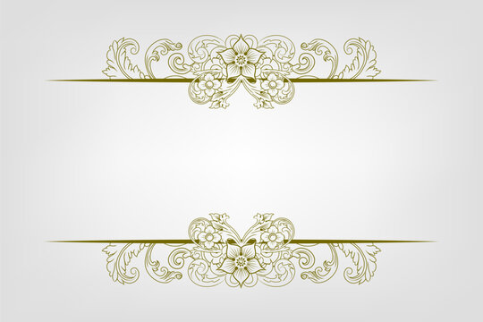 Classic Vitage Wedding Ornaments Frames Separator Elements Classic Vintage Wedding Invitation Hand Drawn Ornate the Calligraphy Poster Victorian Style