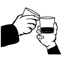 Whiskey Cup Toast Alcohol