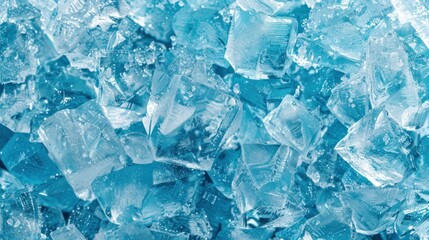 Obraz premium Close-up of Blue Ice Cubes