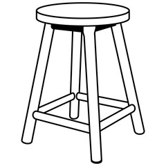 Wooden stool