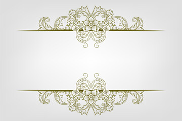 Classic Vitage Wedding Ornaments Frames Separator Elements Classic Vintage Wedding Invitation Hand Drawn Ornate the Calligraphy Poster Victorian Style