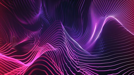 abstract lines background gradient in cyberpank style