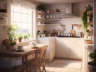 Cozy Kitchen Room Inspiration Photography Art