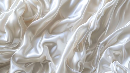 Obraz premium Abstract White Satin Drapery