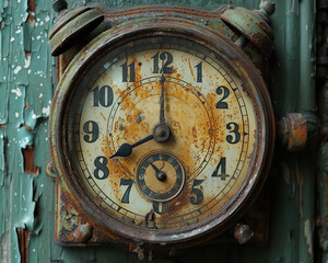 Fototapeta premium old wall clock