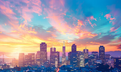 Fototapeta premium the vast sky and beautiful atmosphere