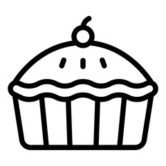 Pie food icon